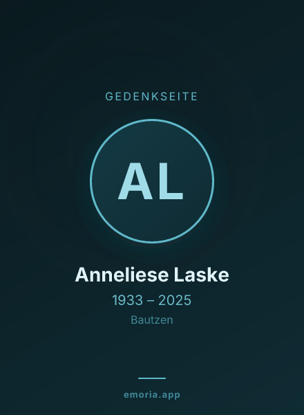Gedenkportrait von Anneliese Laske