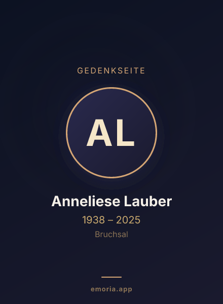 Gedenkportrait von Anneliese Lauber