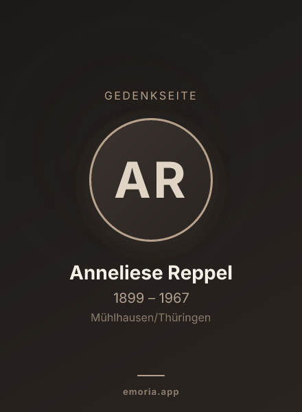 Gedenkportrait von Anneliese Reppel