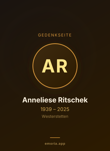 Gedenkportrait von Anneliese Ritschek