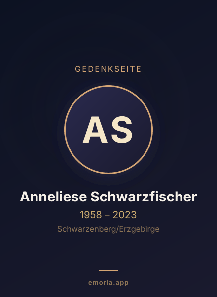 Gedenkportrait von Anneliese Schwarzfischer