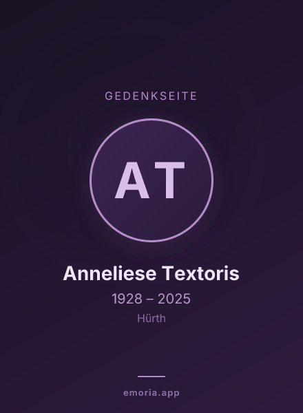Gedenkportrait von Anneliese Textoris