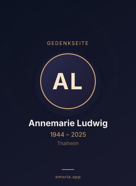 Gedenkportrait von Annemarie Ludwig