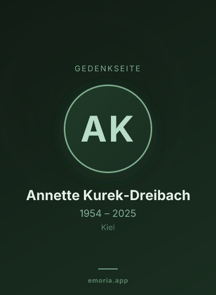 Gedenkportrait von Annette Kurek-Dreibach