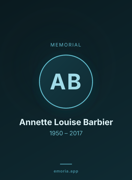 Memorial portrait of Annette Louise Barbier