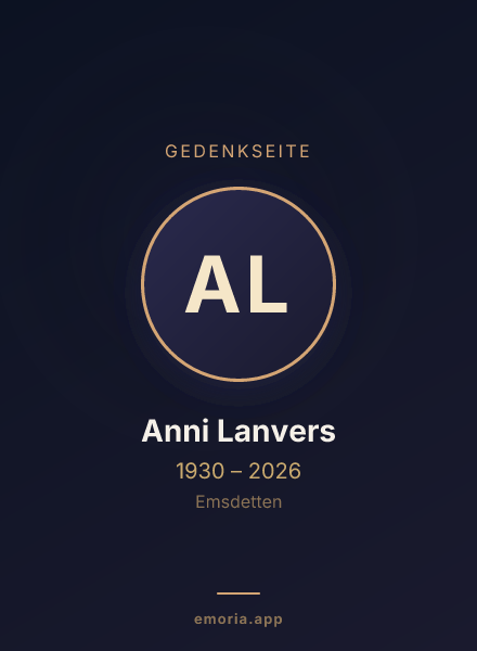 Gedenkportrait von Anni Lanvers