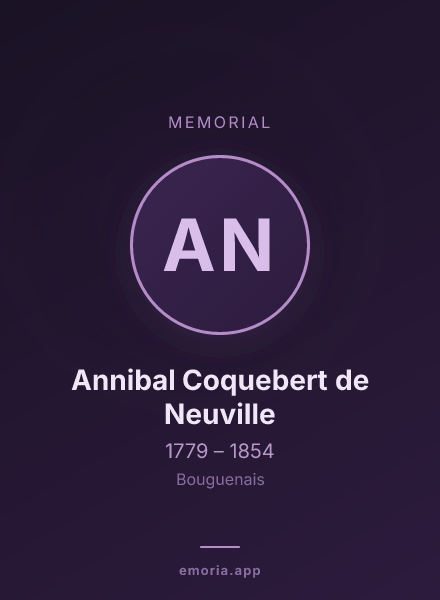 Memorial portrait of Annibal Coquebert de Neuville