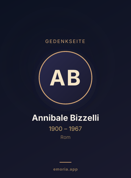 Gedenkportrait von Annibale Bizzelli