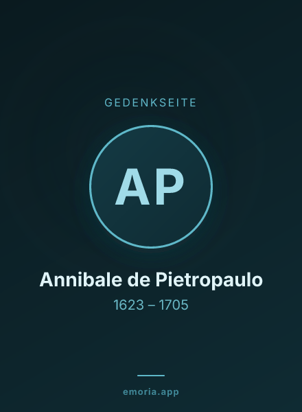 Gedenkportrait von Annibale de Pietropaulo