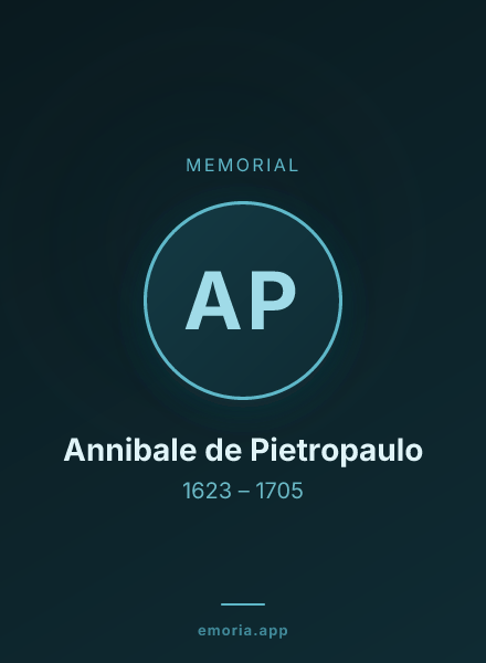 Memorial portrait of Annibale de Pietropaulo