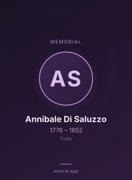 Memorial portrait of Annibale Di Saluzzo