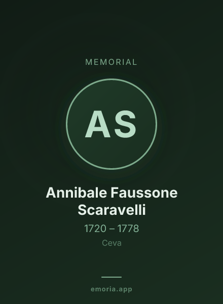 Memorial portrait of Annibale Faussone Scaravelli