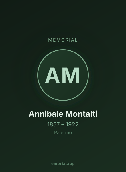 Memorial portrait of Annibale Montalti