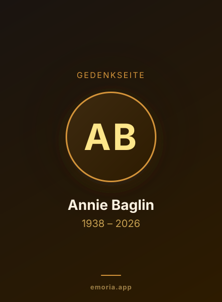 Gedenkportrait von Annie Baglin