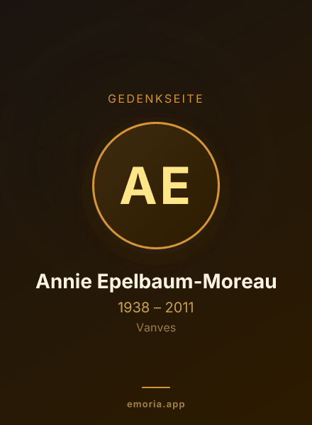 Gedenkportrait von Annie Epelbaum-Moreau