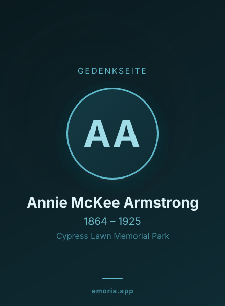 Gedenkportrait von Annie McKee Armstrong