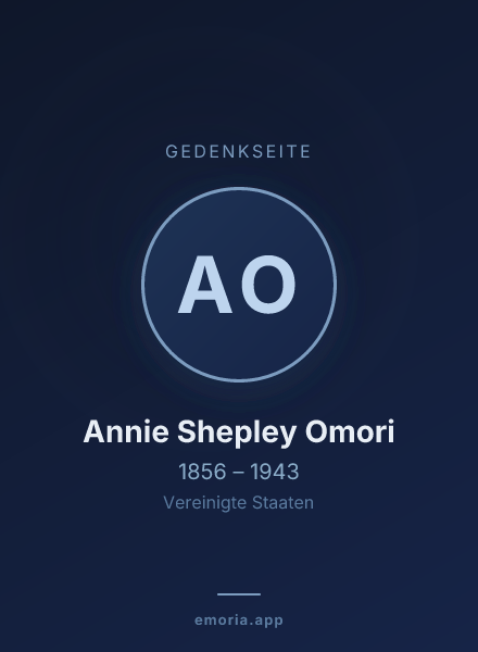 Gedenkportrait von Annie Shepley Omori