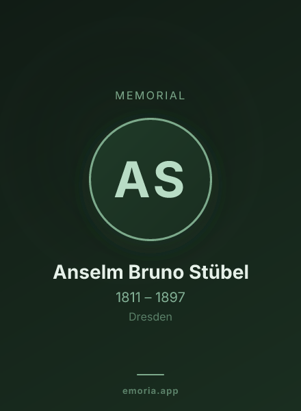 Memorial portrait of Anselm Bruno Stübel