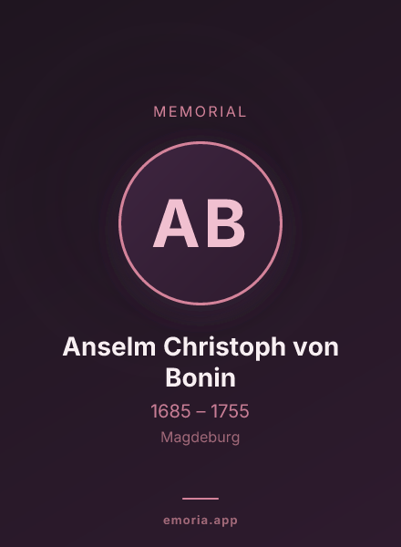 Memorial portrait of Anselm Christoph von Bonin