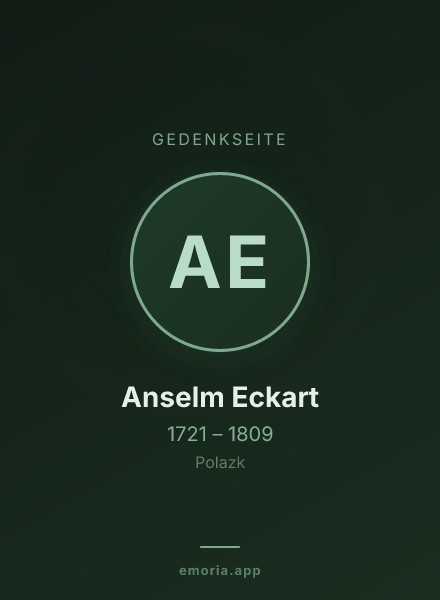 Gedenkportrait von Anselm Eckart