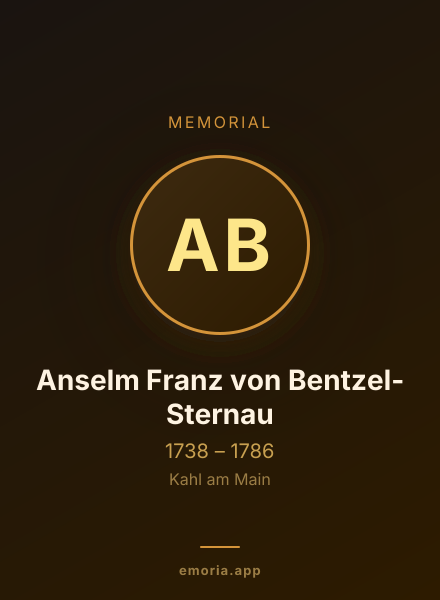 Memorial portrait of Anselm Franz von Bentzel-Sternau