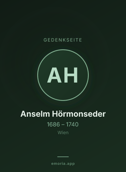 Gedenkportrait von Anselm Hörmonseder