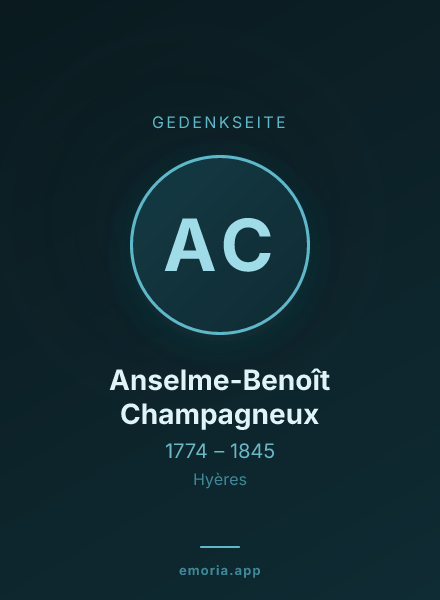 Gedenkportrait von Anselme-Benoît Champagneux