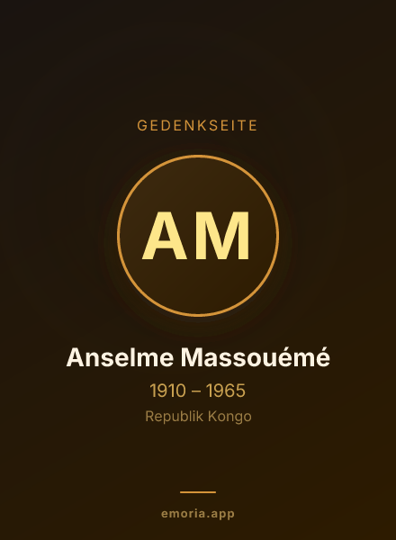 Gedenkportrait von Anselme Massouémé