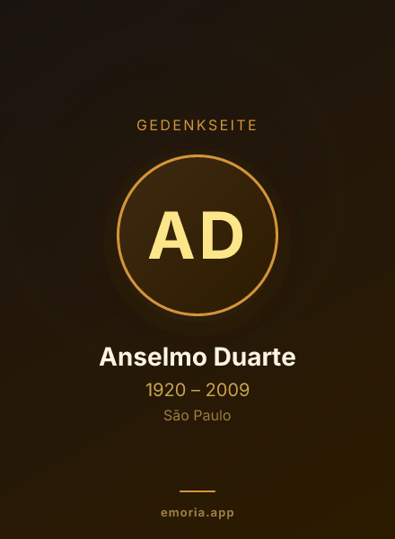 Gedenkportrait von Anselmo Duarte