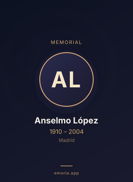 Memorial portrait of Anselmo López