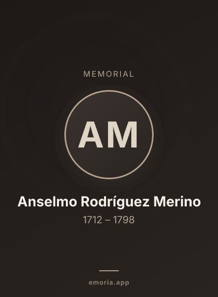 Memorial portrait of Anselmo Rodríguez Merino
