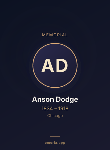Memorial portrait of Anson Dodge