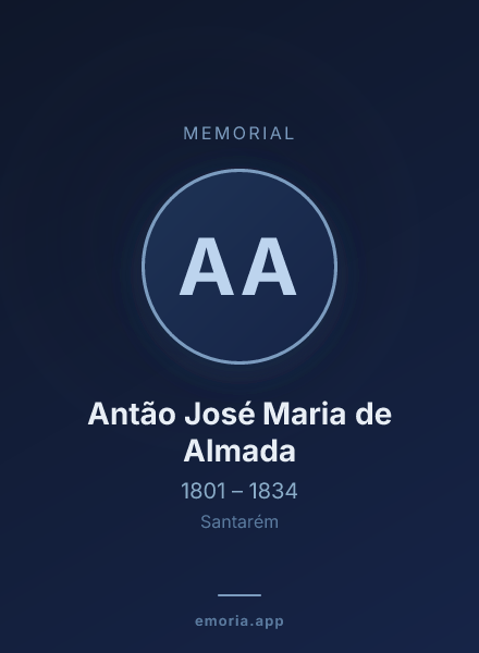 Memorial portrait of Antão José Maria de Almada