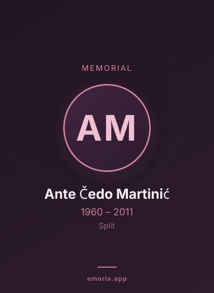 Memorial portrait of Ante Čedo Martinić