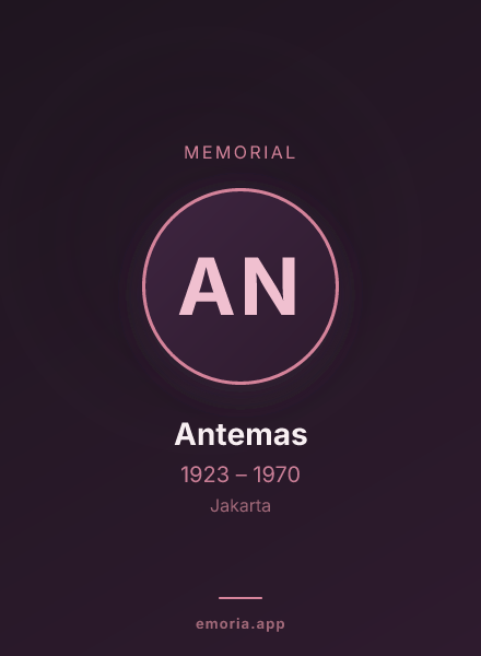 Memorial portrait of Antemas
