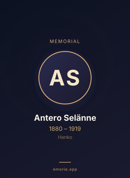 Memorial portrait of Antero Selänne