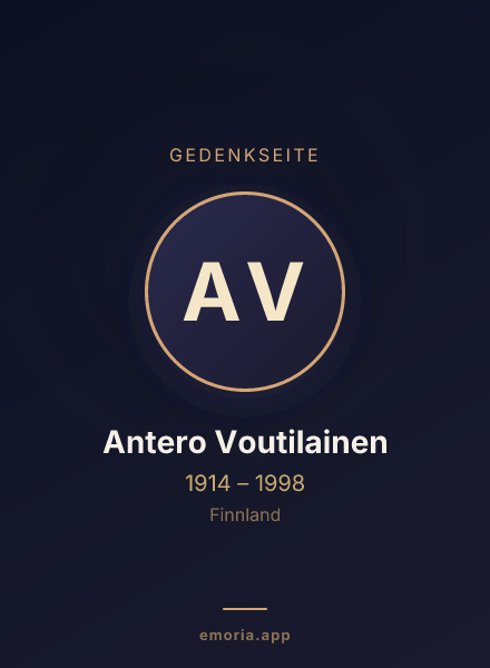 Gedenkportrait von Antero Voutilainen