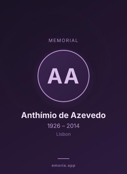 Memorial portrait of Anthímio de Azevedo
