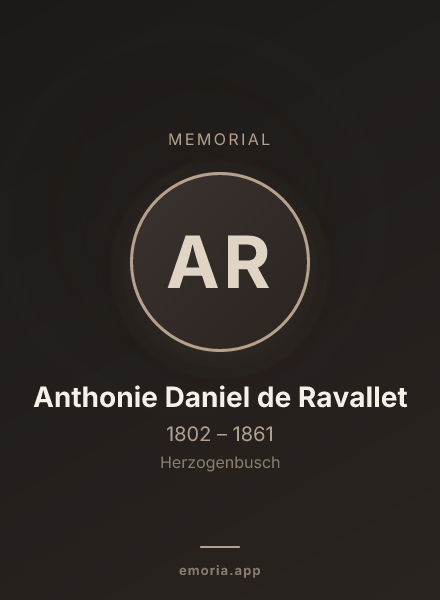 Memorial portrait of Anthonie Daniel de Ravallet