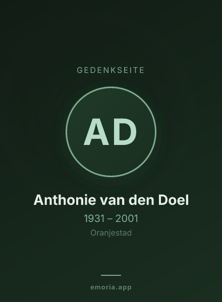 Gedenkportrait von Anthonie van den Doel