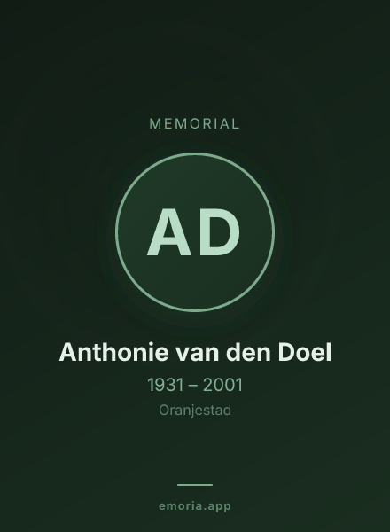 Memorial portrait of Anthonie van den Doel