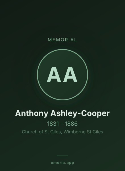 Memorial portrait of Anthony Ashley-Cooper