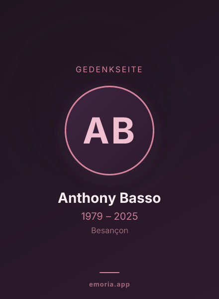 Gedenkportrait von Anthony Basso