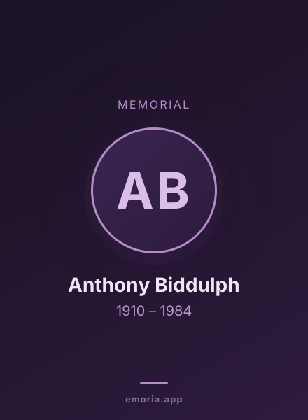 Memorial portrait of Anthony Biddulph