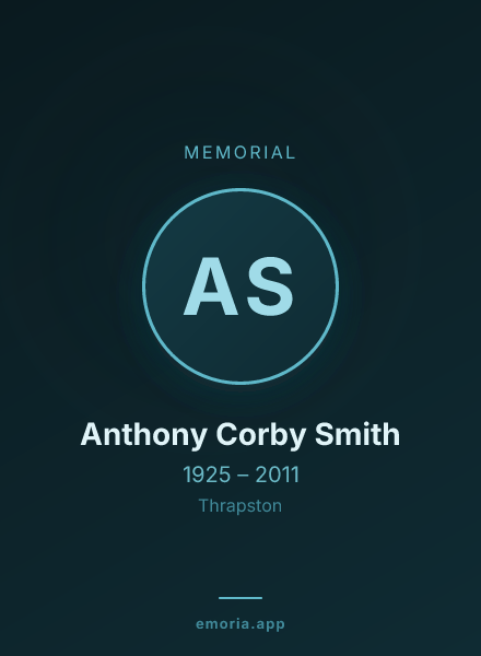 Memorial portrait of Anthony Corby Smith