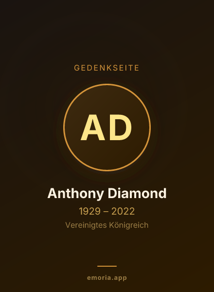Gedenkportrait von Anthony Diamond