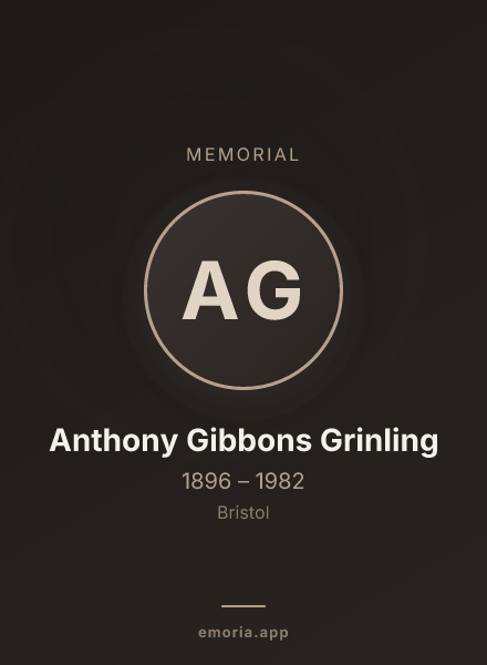 Memorial portrait of Anthony Gibbons Grinling