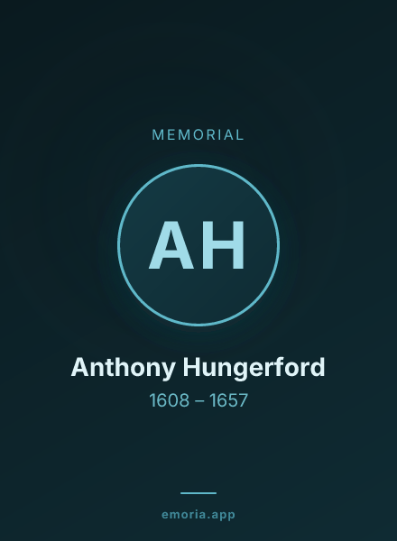 Memorial portrait of Anthony Hungerford
