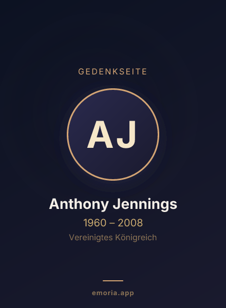 Gedenkportrait von Anthony Jennings