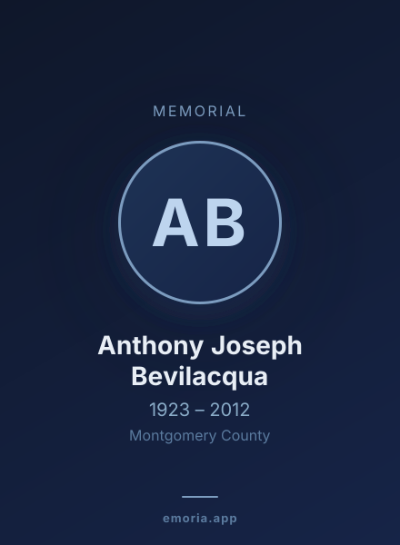 Memorial portrait of Anthony Joseph Bevilacqua